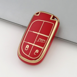 Gold TPU Car Key Cover For  JEEP  Key Protect Case