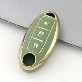 Gold TPU Car Key Cover For  Nissan  Key Protect Case
