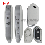 For new 2023-2025 Kia Telluride Sorento K5 Carnival 3/4/5/6/7/8 buttons remote key shell white color
