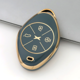 Gold TPU Car Key Cover For  XPENG  Key Protect Case