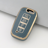 Gold TPU Car Key Cover For  HYUNDAI  Key Protect Case