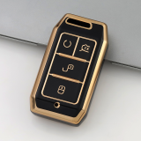 Gold TPU Car Key Cover For  BYD  Key Protect Case
