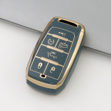 Gold TPU Car Key Cover For  JEEP  Key Protect Case