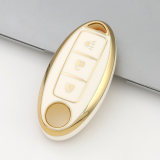 Gold TPU Car Key Cover For  Nissan  Key Protect Case