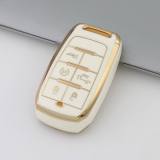 Gold TPU Car Key Cover For  JEEP  Key Protect Case
