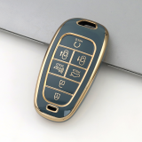 Gold TPU Car Key Cover For  HYUNDAI  Key Protect Case