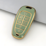 Gold TPU Car Key Cover For  HYUNDAI  Key Protect Case