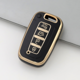 Gold TPU Car Key Cover For  HYUNDAI  Key Protect Case