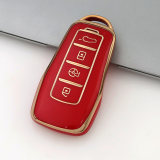 Gold TPU Car Key Cover For  XPENG  Key Protect Case