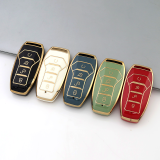 Gold TPU Car Key Cover For  BYD  Key Protect Case