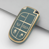 Gold TPU Car Key Cover For  JEEP  Key Protect Case
