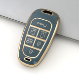 Gold TPU Car Key Cover For  HYUNDAI  Key Protect Case