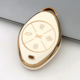 Gold TPU Car Key Cover For  XPENG  Key Protect Case