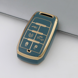 Gold TPU Car Key Cover For  JEEP  Key Protect Case