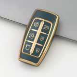 Gold TPU Car Key Cover For  HYUNDAI  Key Protect Case