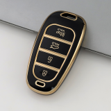 Gold TPU Car Key Cover For  HYUNDAI  Key Protect Case