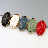 Gold TPU Car Key Cover For  BYD  Key Protect Case