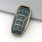 Gold TPU Car Key Cover For  BYD  Key Protect Case