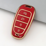Gold TPU Car Key Cover For  HYUNDAI  Key Protect Case