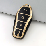 Gold TPU Car Key Cover For  BYD  Key Protect Case