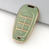 Gold TPU Car Key Cover For  HYUNDAI  Key Protect Case