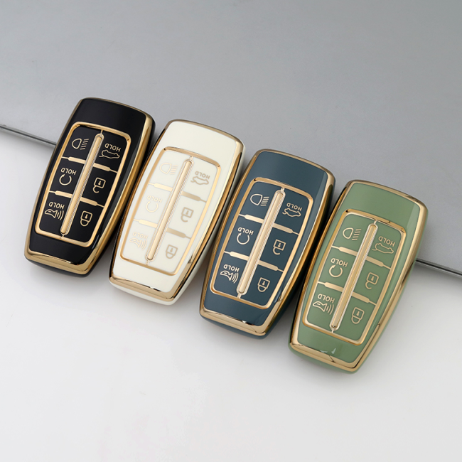 Gold TPU Car Key Cover For  HYUNDAI  Key Protect Case
