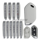 For new 2023-2025 Kia Telluride Sorento K5 Carnival 3/4/5/6/7/8 buttons remote key shell white color