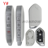 For new 2023-2025 Kia Telluride Sorento K5 Carnival 3/4/5/6/7/8 buttons remote key shell without logo