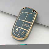 Gold TPU Car Key Cover For  JEEP  Key Protect Case