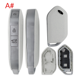For new 2023-2025 Kia Telluride Sorento K5 Carnival 3/4/5/6/7/8 buttons remote key shell white color