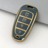 Gold TPU Car Key Cover For  HYUNDAI  Key Protect Case