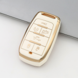Gold TPU Car Key Cover For  JEEP  Key Protect Case