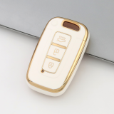 Gold TPU Car Key Cover For  HYUNDAI  Key Protect Case