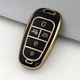 Gold TPU Car Key Cover For  HYUNDAI  Key Protect Case