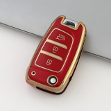 Gold TPU Car Key Cover For  HYUNDAI  Key Protect Case