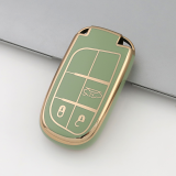 Gold TPU Car Key Cover For  JEEP  Key Protect Case
