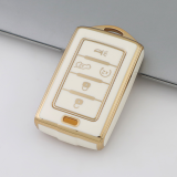 Gold TPU Car Key Cover For  JEEP  Key Protect Case