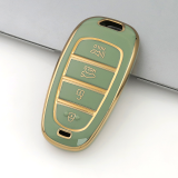 Gold TPU Car Key Cover For  HYUNDAI  Key Protect Case