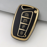 Gold TPU Car Key Cover For  HYUNDAI  Key Protect Case
