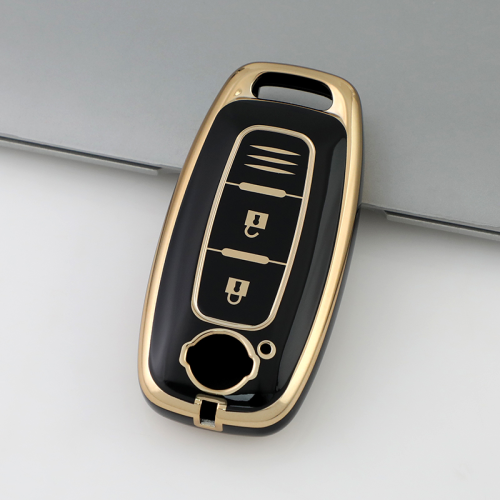 Gold TPU Car Key Cover For  Nissan  Key Protect Case