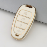 Gold TPU Car Key Cover For  HYUNDAI  Key Protect Case