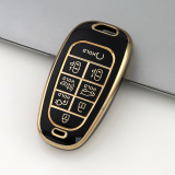 Gold TPU Car Key Cover For  HYUNDAI  Key Protect Case