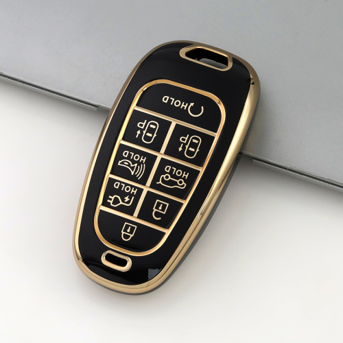 Gold TPU Car Key Cover For  HYUNDAI  Key Protect Case