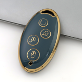 Gold TPU Car Key Cover For  BYD  Key Protect Case