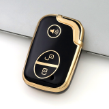 Gold TPU Car Key Cover For  BYD  Key Protect Case