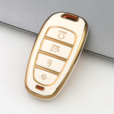 Gold TPU Car Key Cover For  HYUNDAI  Key Protect Case