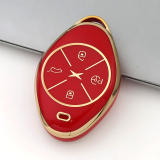 Gold TPU Car Key Cover For  XPENG  Key Protect Case