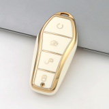Gold TPU Car Key Cover For  BYD  Key Protect Case