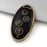Gold TPU Car Key Cover For  BYD  Key Protect Case