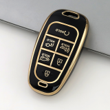 Gold TPU Car Key Cover For  HYUNDAI  Key Protect Case